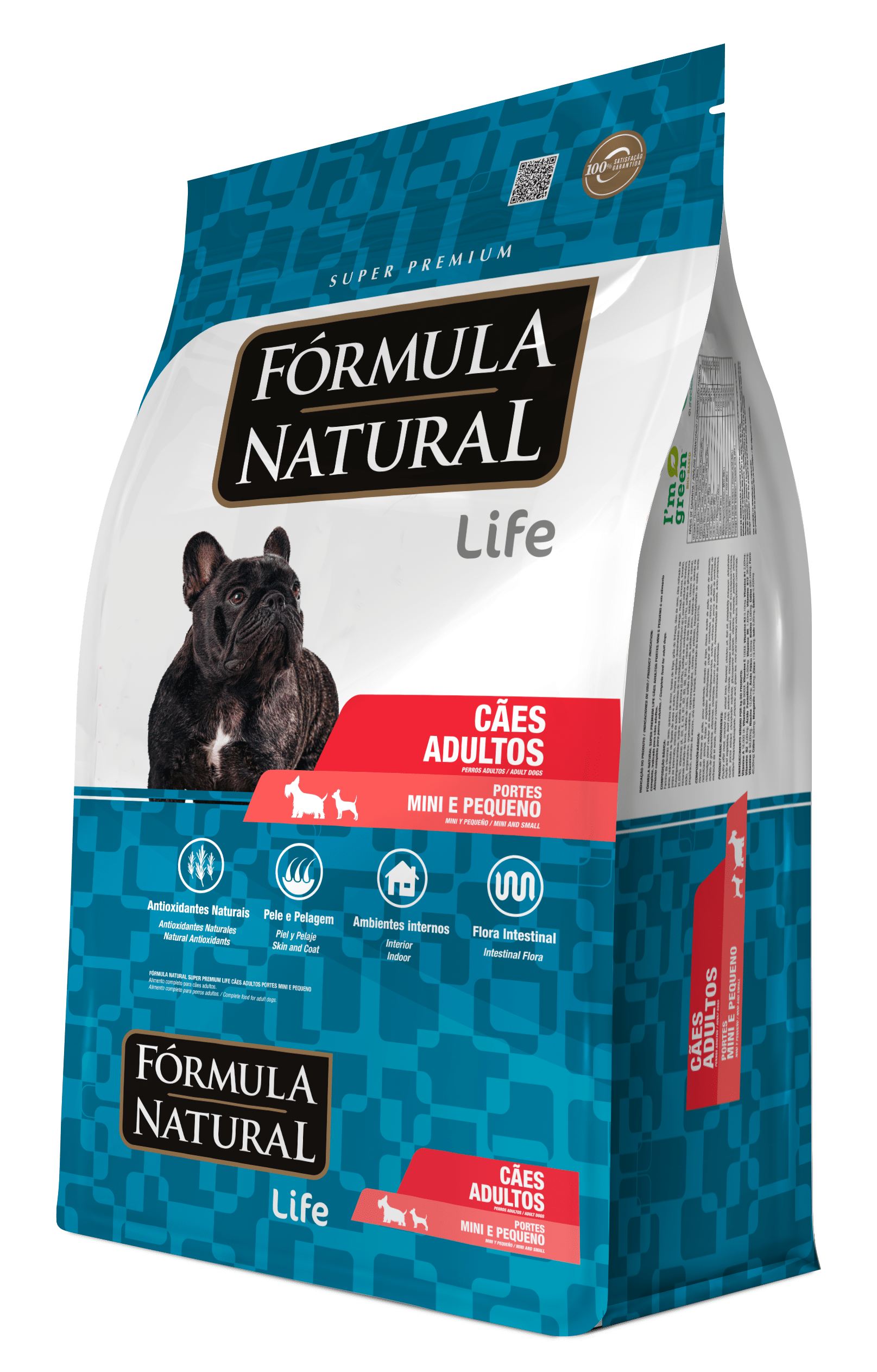 Fórmula Natural Super Premium Life Cães Adultos Portes Mini e Pequeno