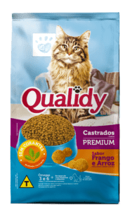 Qualidy Premium Gatos Castrados Sabor Frango e Arroz