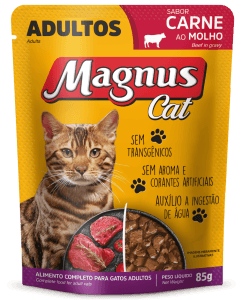 Magnus Sache Gatos Adultos Carne ao Molho