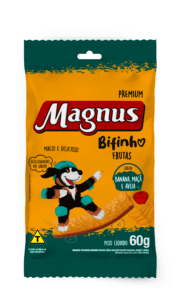 Magnus Premium Bifinho Frutas Cães Adultos Banana, Maçã e Aveia