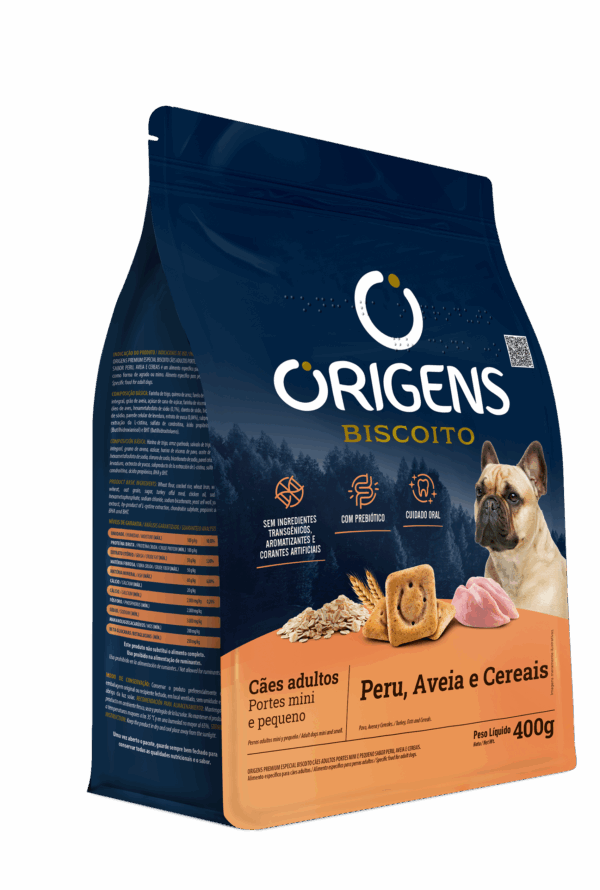 Origens Premium Especial Biscuit Adult Dogs Mini and Small Breeds Turkey, Oat and Cereals flavor - Image 3