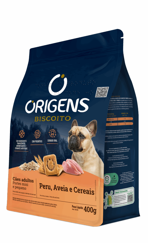 Origens Premium Especial Biscuit Adult Dogs Mini and Small Breeds Turkey, Oat and Cereals flavor - Image 4