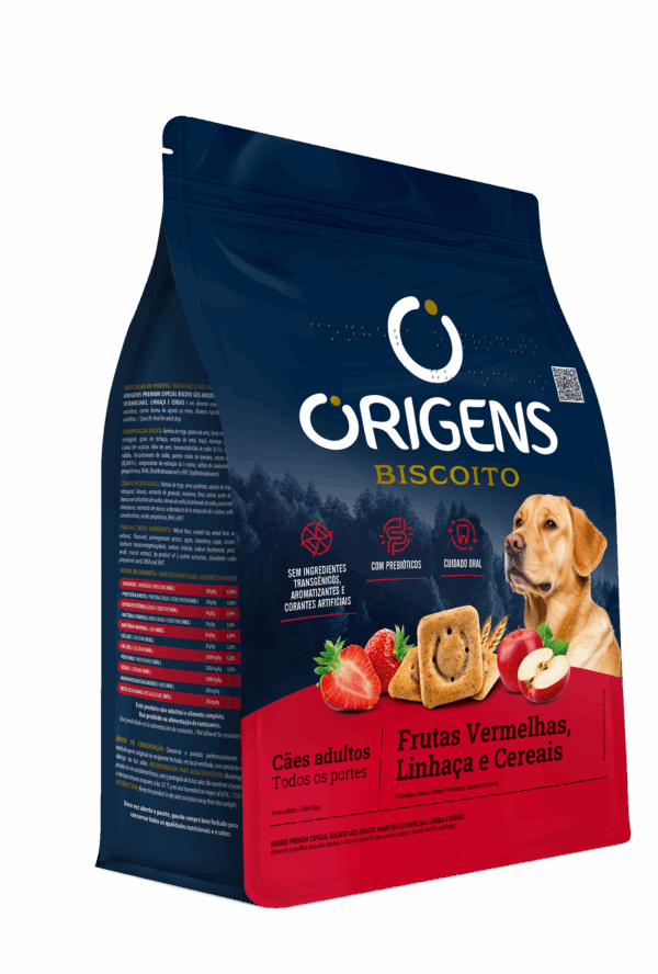 Origens Premium Especial Biscuit Adult Dogs Red fruits, flaxseed and Cereals flavor - Image 4