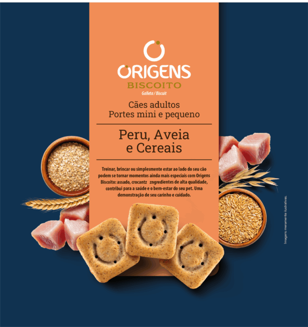 Origens Premium Especial Biscuit Adult Dogs Mini and Small Breeds Turkey, Oat and Cereals flavor - Image 6