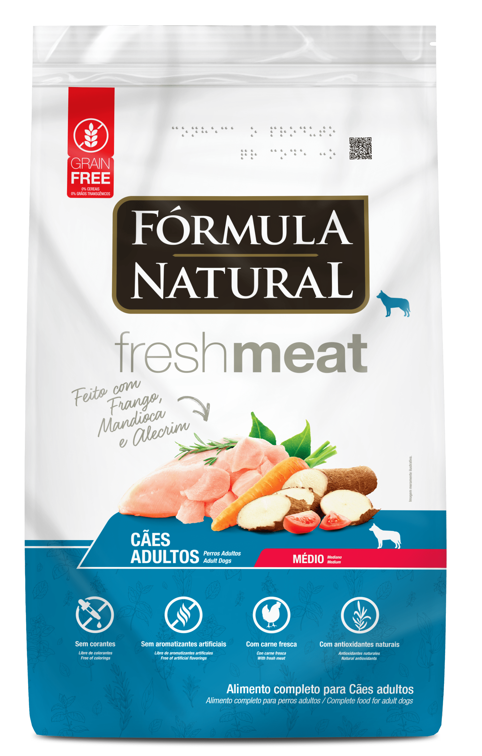 Super Premium Fresh Meat Natural Formula для взрослых собак средних пород