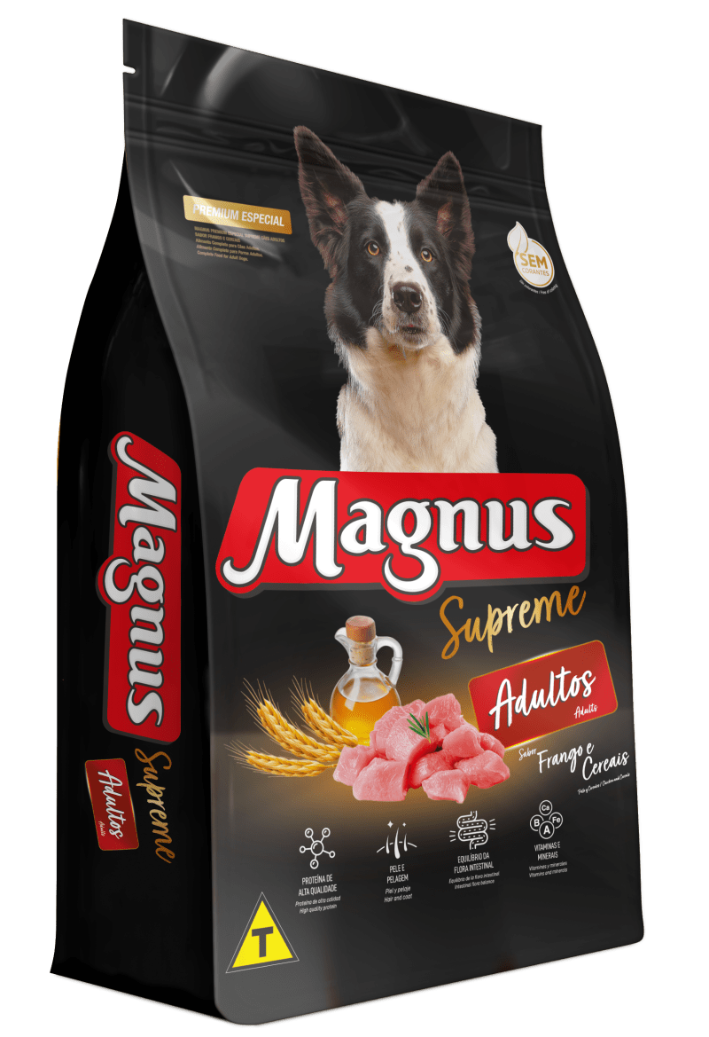 Magnus Premium Especial Supreme C Es Adultos Sabor Frango E Cereais Adimax Alimentos Para