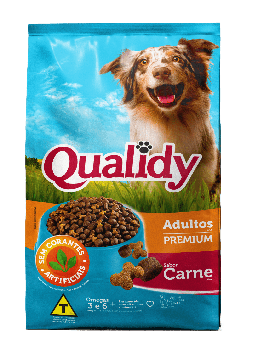 Qualidy Premium Cães Adultos Sabor Carne