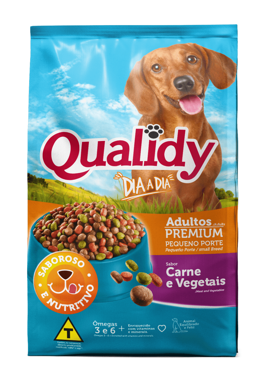Qualidy Dia a Dia Adult Dogs Small Breed Beef and Vegetables flavor