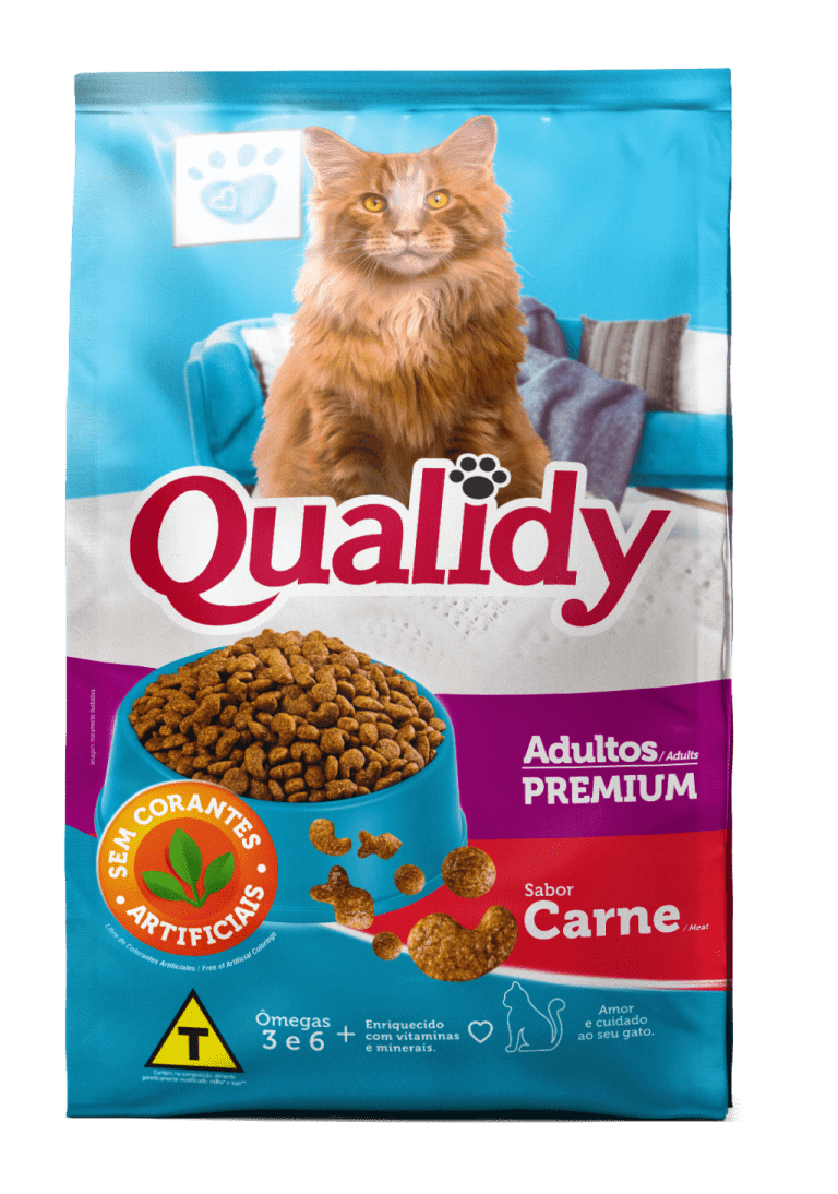 Qualidy Premium Gatos Adultos Sabor Carne Adimax Alimentos Para Cães E Gatos 2850