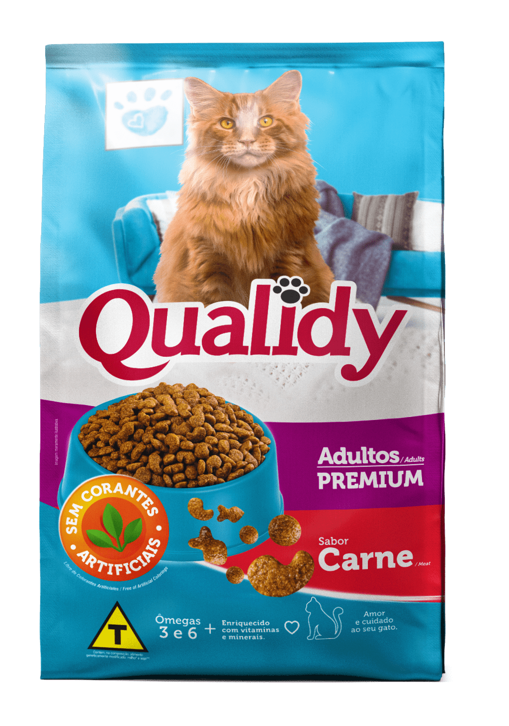 Qualidy Premium Gatos Adultos Sabor Carne