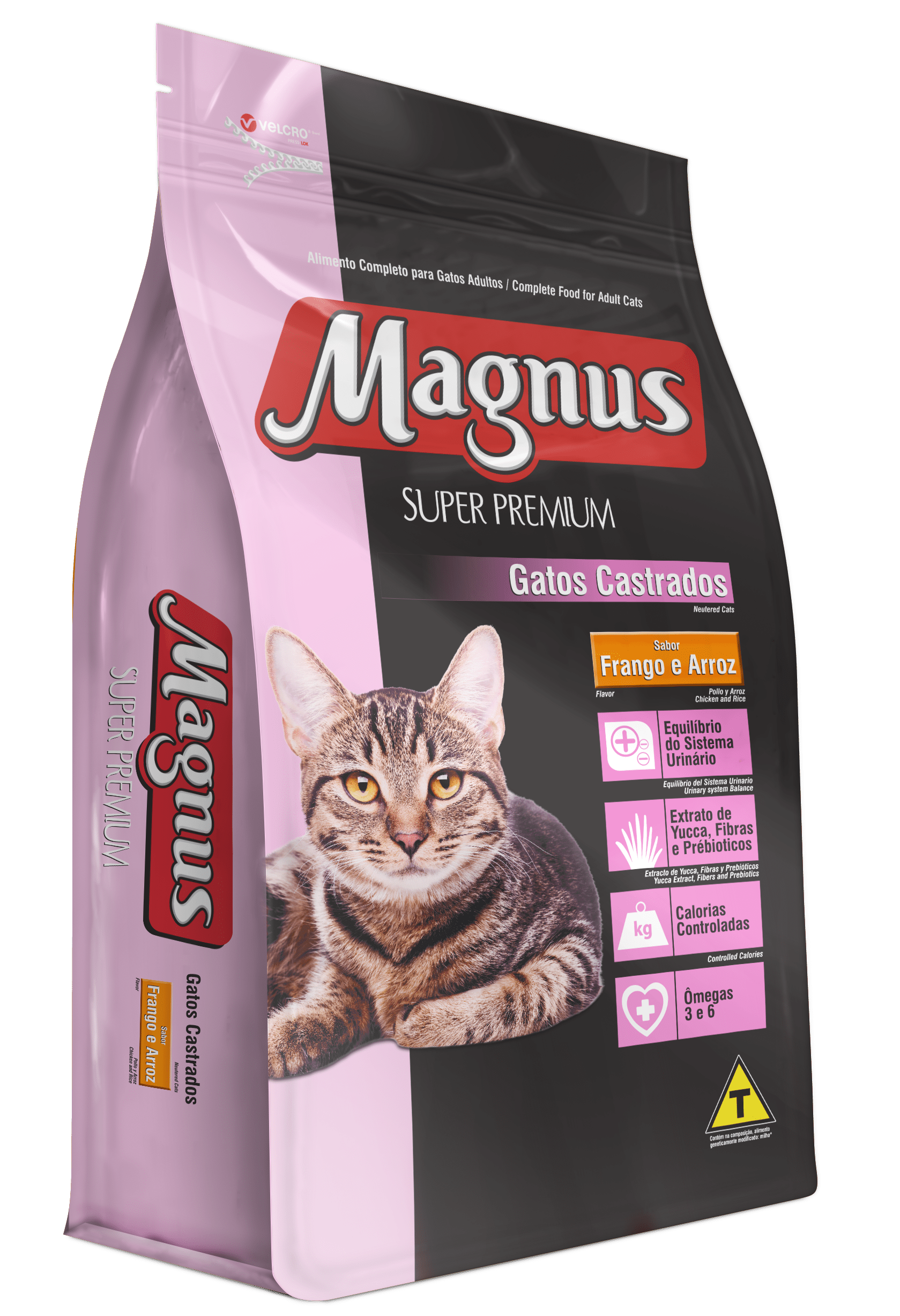 Inmoralidad Ropa Asimilar Magnus Super Premium Gatos Castrados Sabor Pollo y Arroz - Adimax.  Alimentos para cães e gatos.