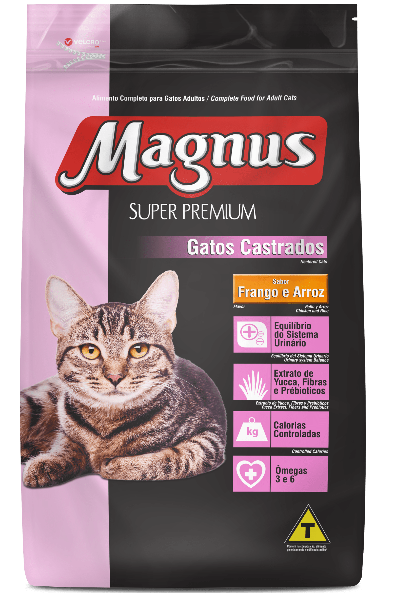 Magnus Super Premium Gatos Castrados Sabor Frango e Arroz