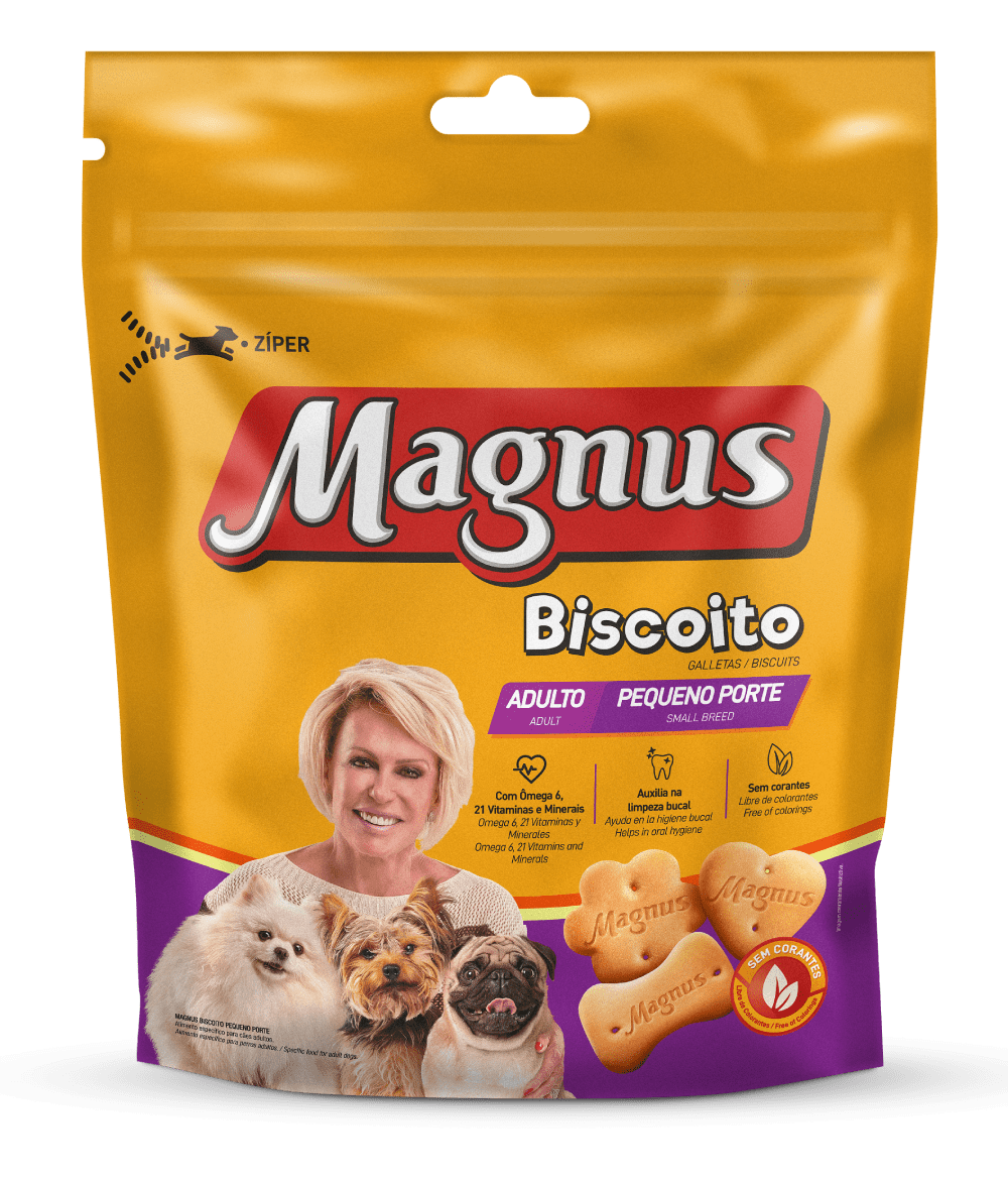 Magnus Biscoito Cães Adultos Pequeno Porte