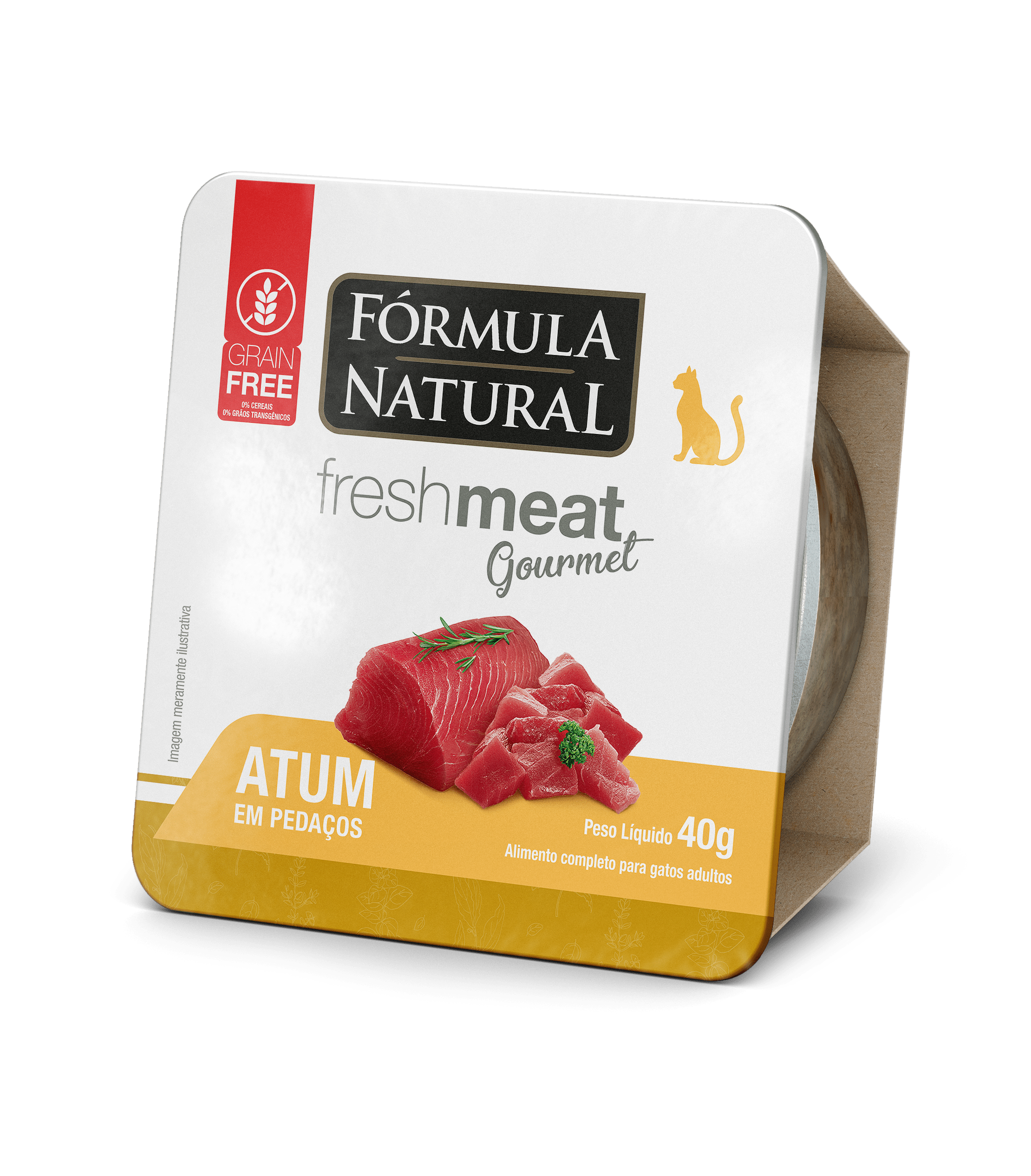 Fórmula Natural Fresh Meat Gourmet Gatos Sabor Atum em Pedaços