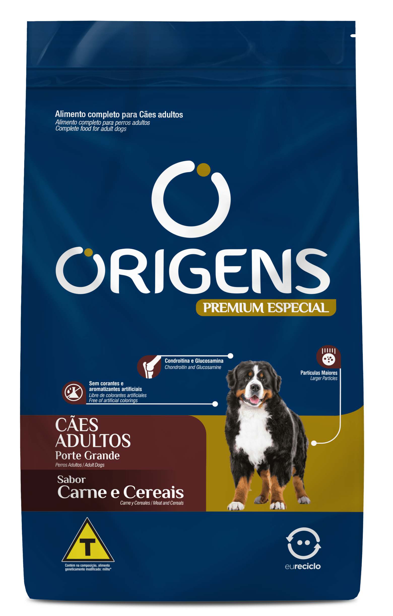 Origens Premium Especial Adult Dogs Large Breed Beef and Cereals flavor