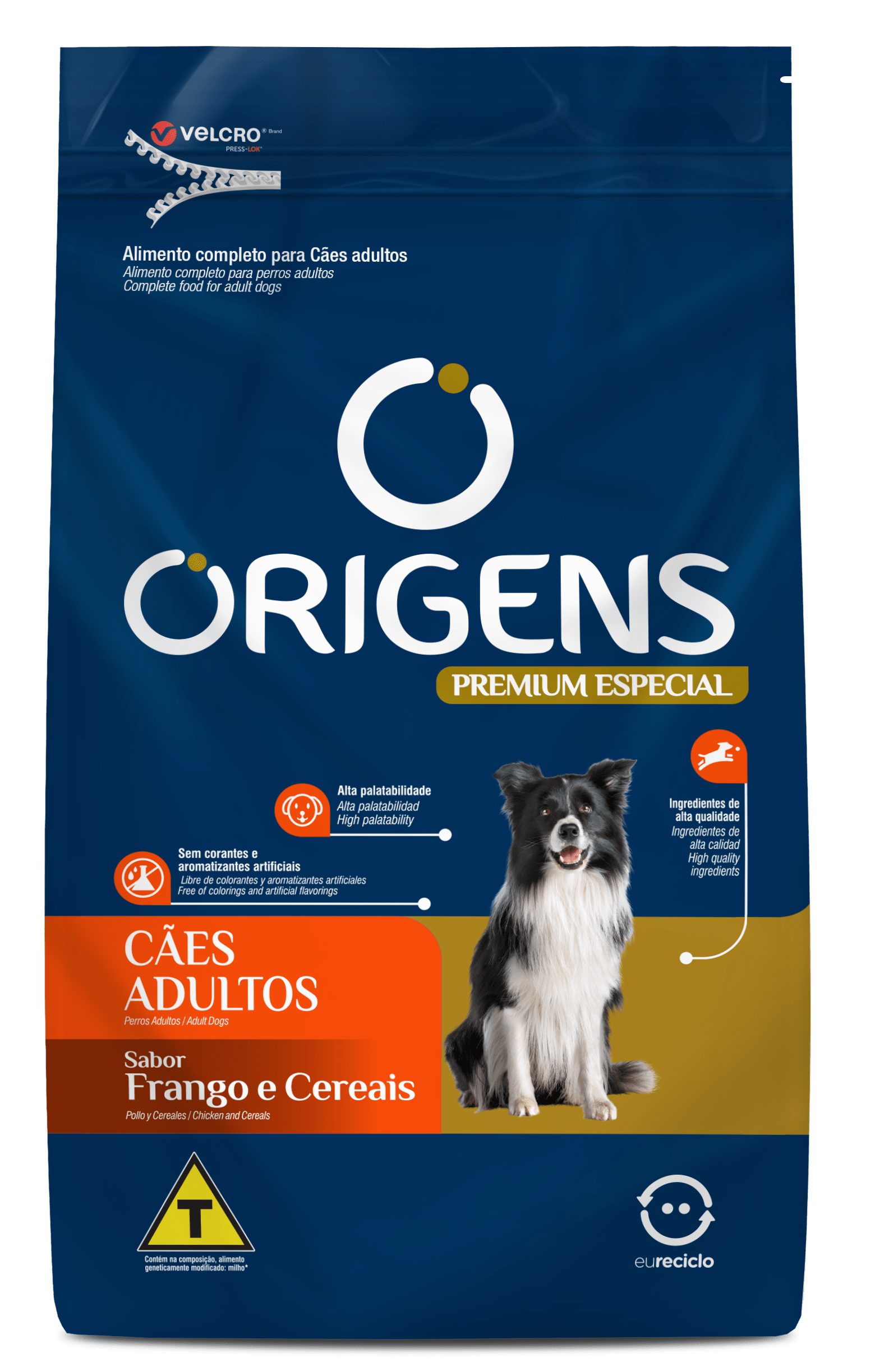 Origens Premium Especial Cães Adultos Sabor Frango e Cereais