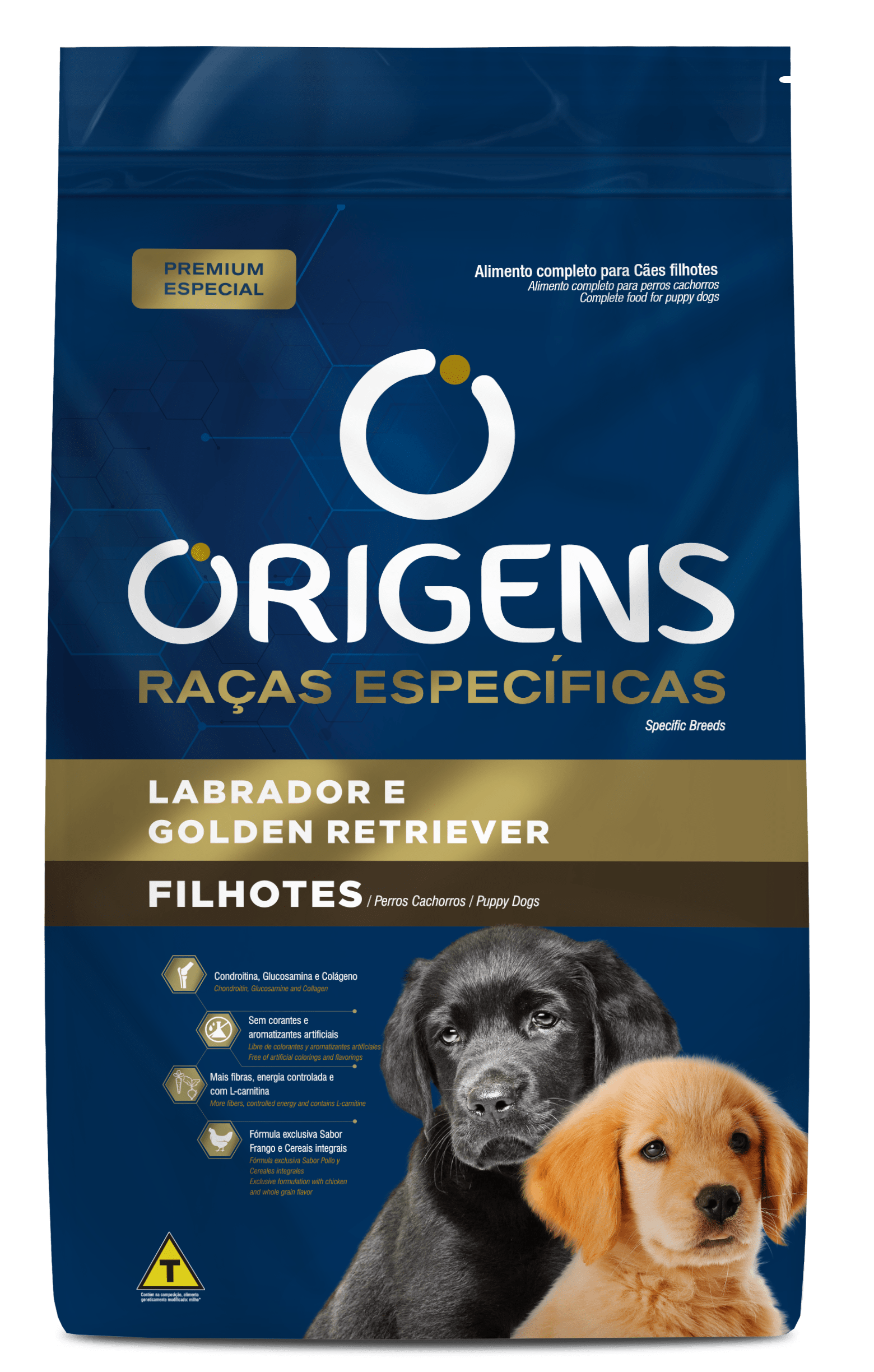 Origens Premium Especial Raças Específicas Cães Filhotes Labrador e Golden Retriever