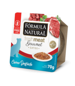 Fórmula Natural Fresh Meat Gourmet Gatos Sabor Carne Desfiada