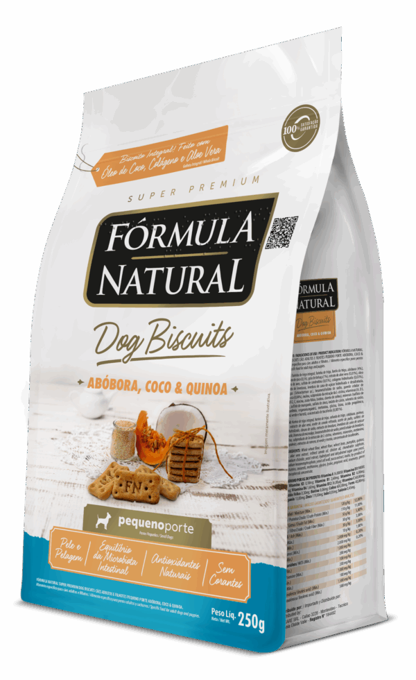 Fórmula Natural Dog Biscuits Abóbora, Coco e Quinoa Pequeno Porte