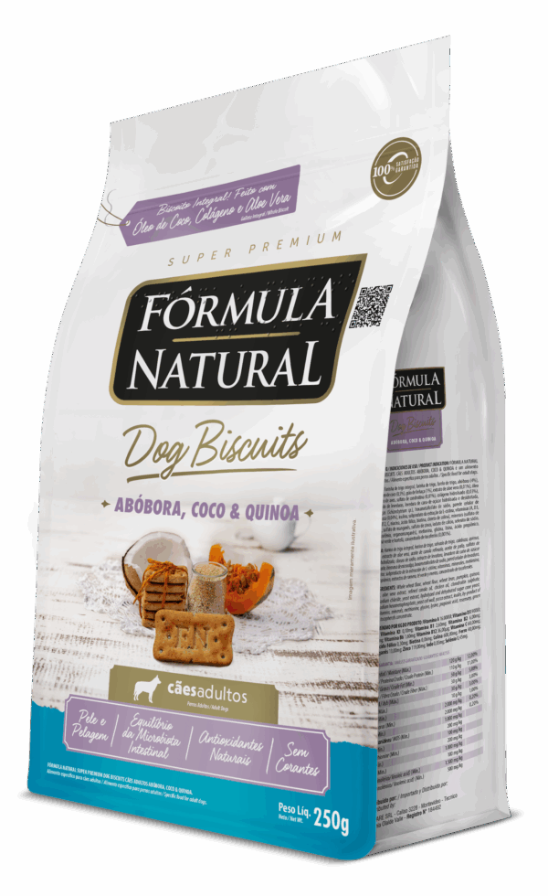 Fórmula Natural Dog Biscuits Abóbora, Coco e Quinoa Cães Adultos