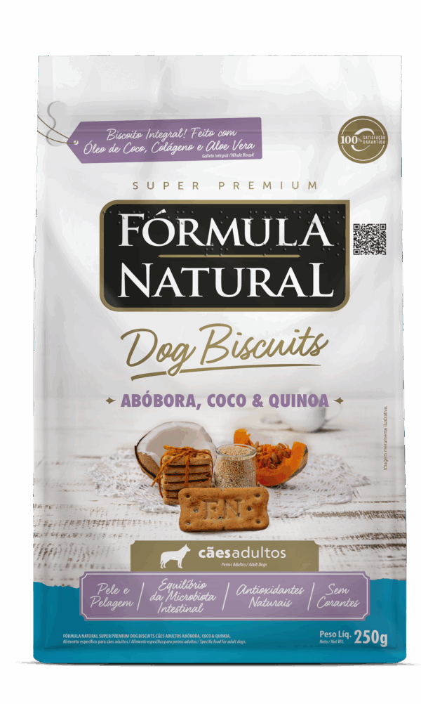 Fórmula Natural Dog Biscuits Abóbora, Coco e Quinoa Cães Adultos