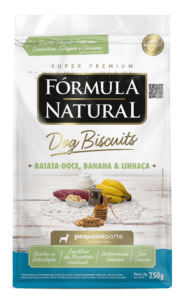 Fórmula Natural Dog Biscuits Batata Doce, Banana e Linhaça Pequeno Porte