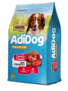 Adidog Premium Cães Adultos Sabor Carne e Cereais