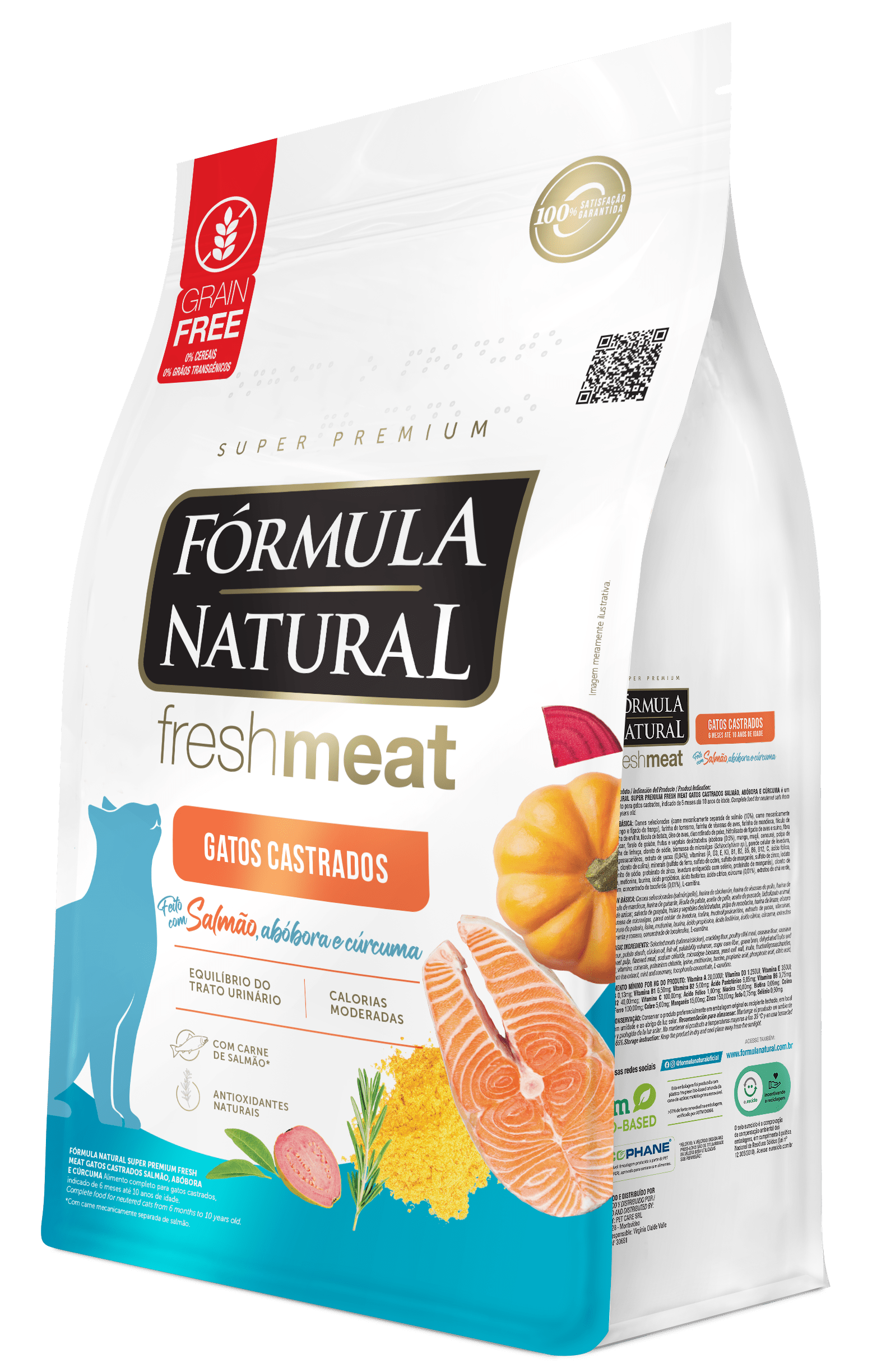 Fórmula Natural Fresh Meat Neutered Cats – Salmon Flavor - Adimax.  Alimentos para cães e gatos.