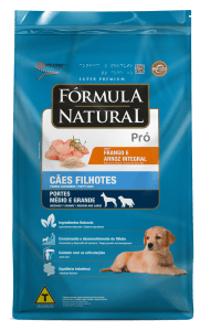 Fórmula Natural Super Premium Pró Cães Filhotes Portes Médio e Grande Sabor Frango e Arroz Integral