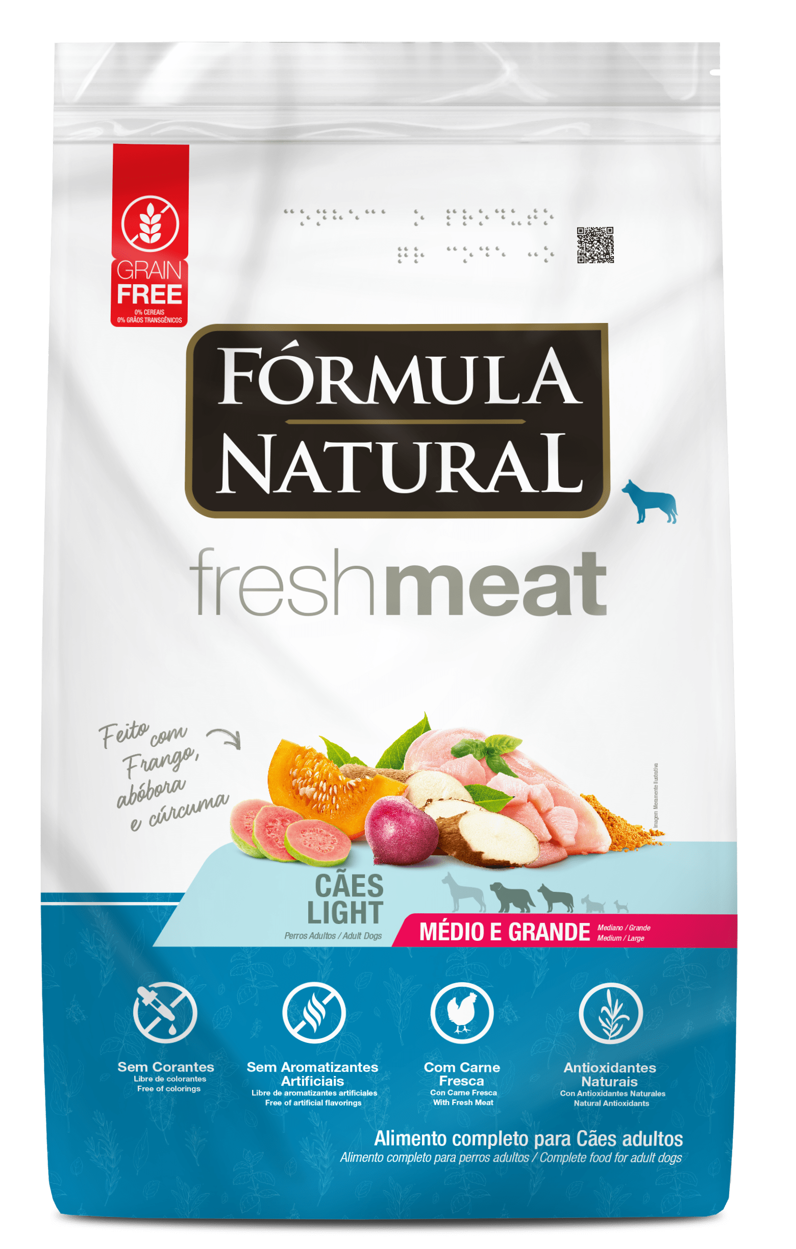 Super Premium Fresh Meat Light Natural Formula для средних и крупных взрослых собак