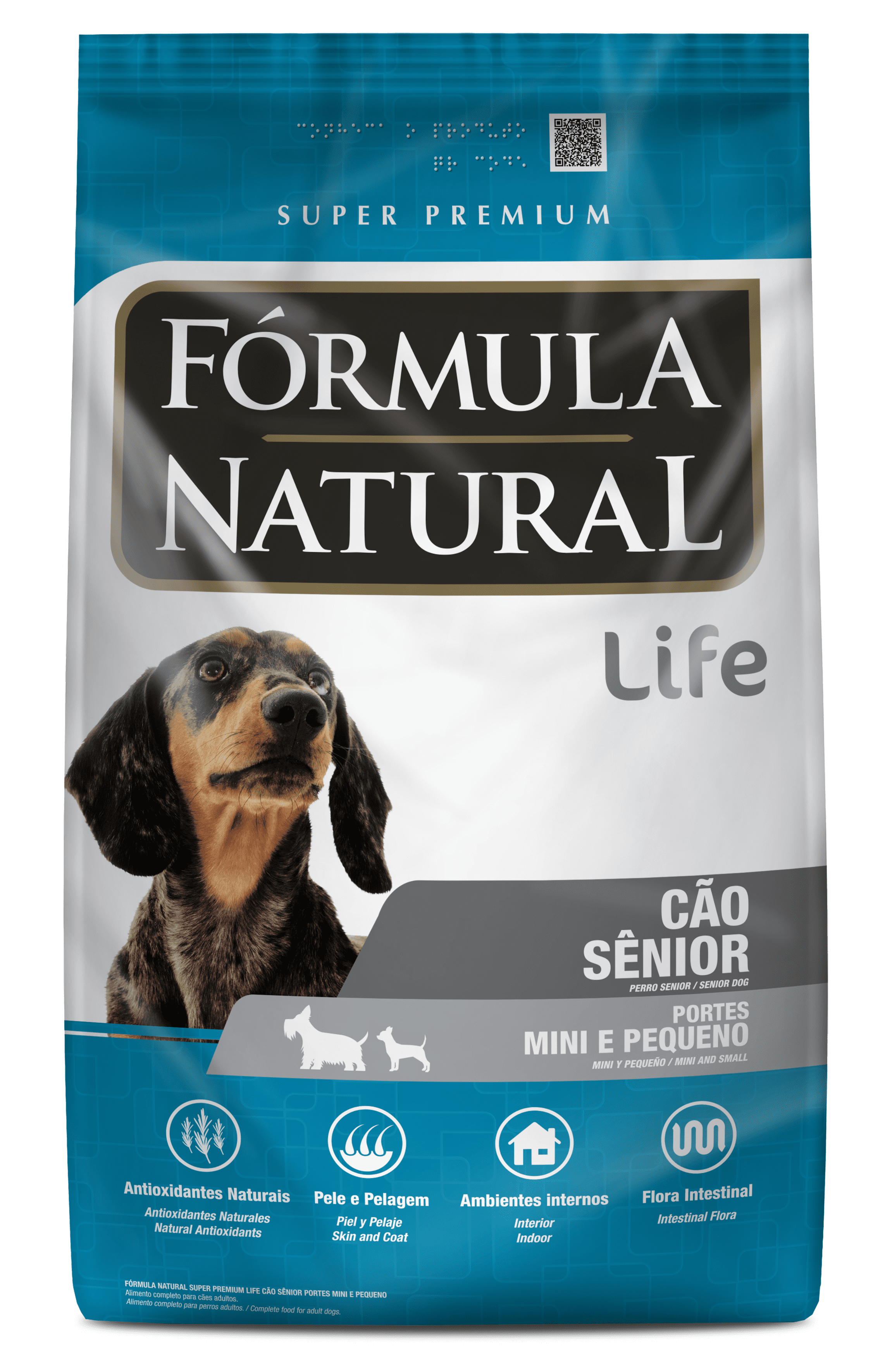 Fórmula Natural Super Premium Life Cães Sênior Portes Mini e Pequeno