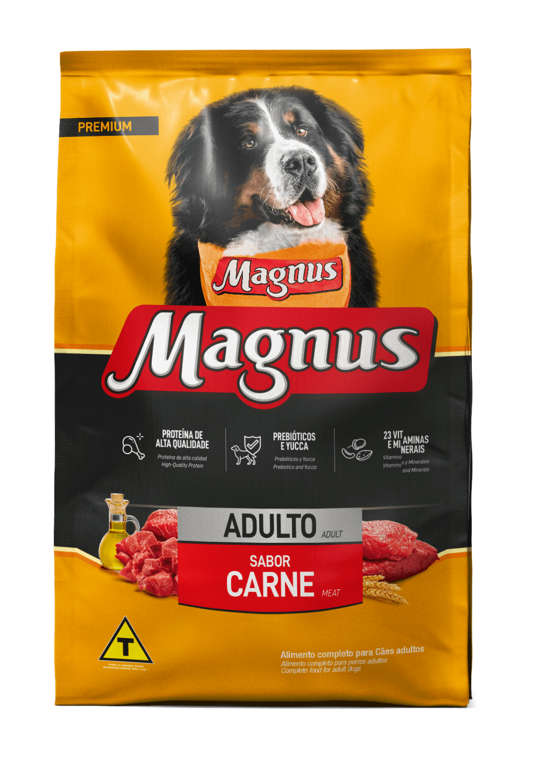 Magnus Premium Cães Adultos Sabor Carne