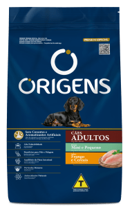 Origens Premium Especial Cães Adultos Portes Mini e Pequeno Sabor Frango e Cereais