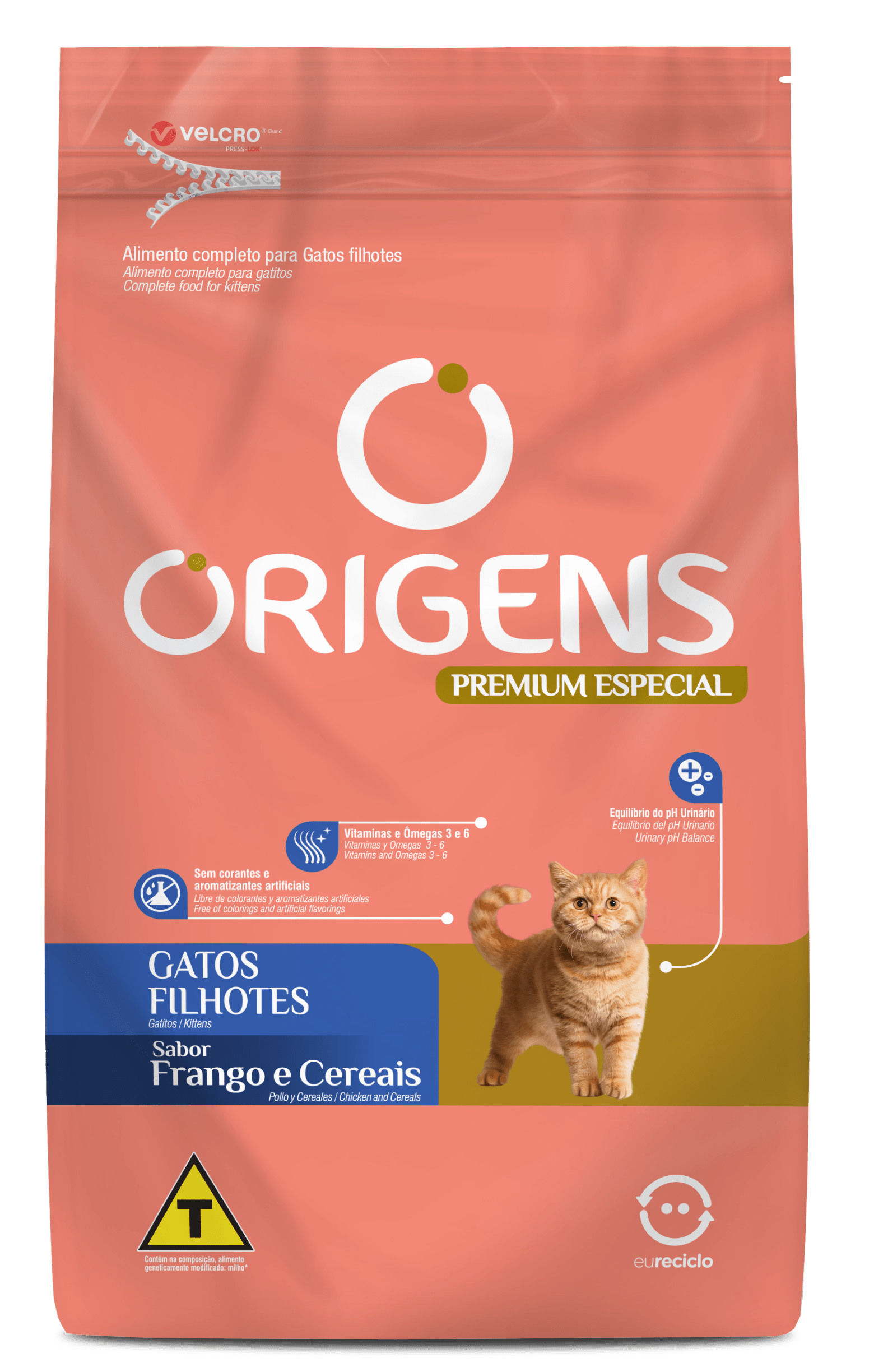 Origens Premium Especial Gatos Filhotes Sabor Frango e Cereais