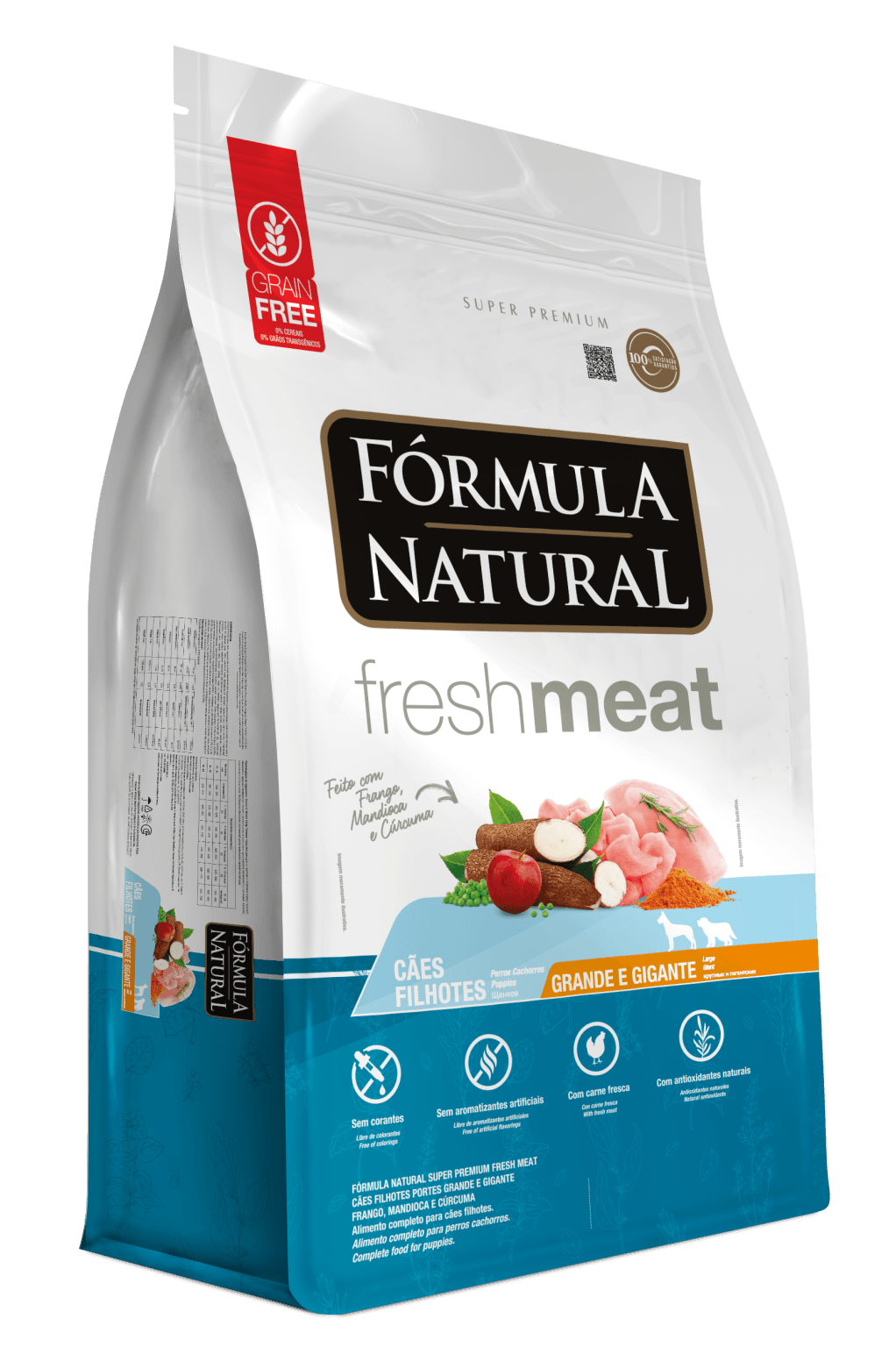 Fórmula Natural Fresh Meat Cães Filhotes Portes Grande e Gigante Sabor