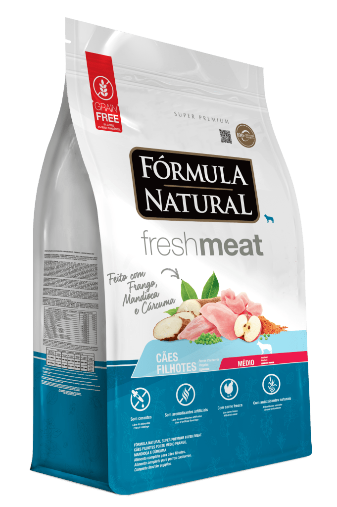 F Rmula Natural Fresh Meat C Es Filhotes Porte M Dio Sabor Frango Adimax Alimentos Para C Es