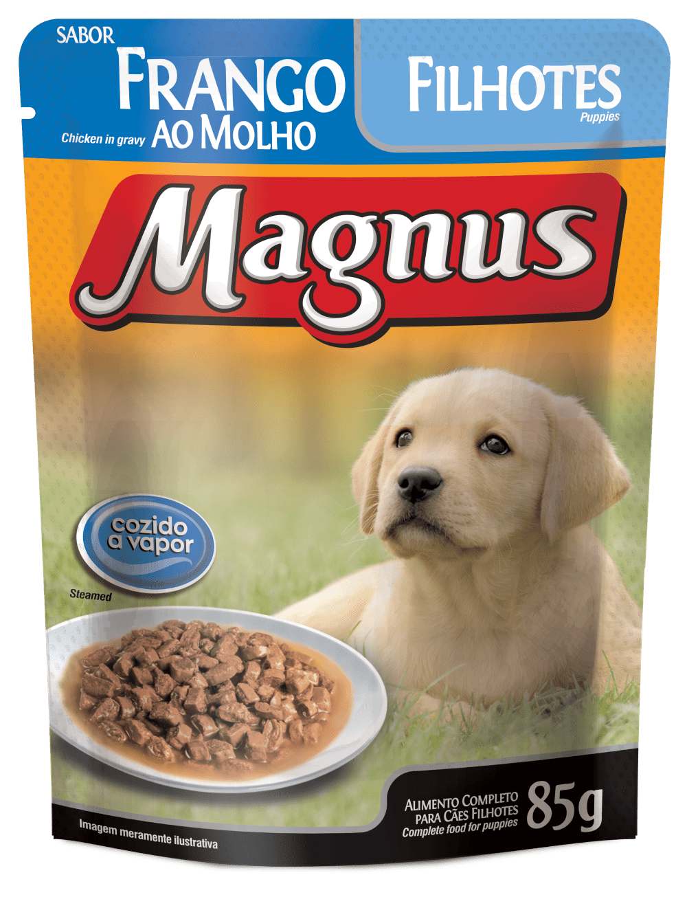 Magnus Sachet Perros Cachorros Sabor Pollo a la salsa