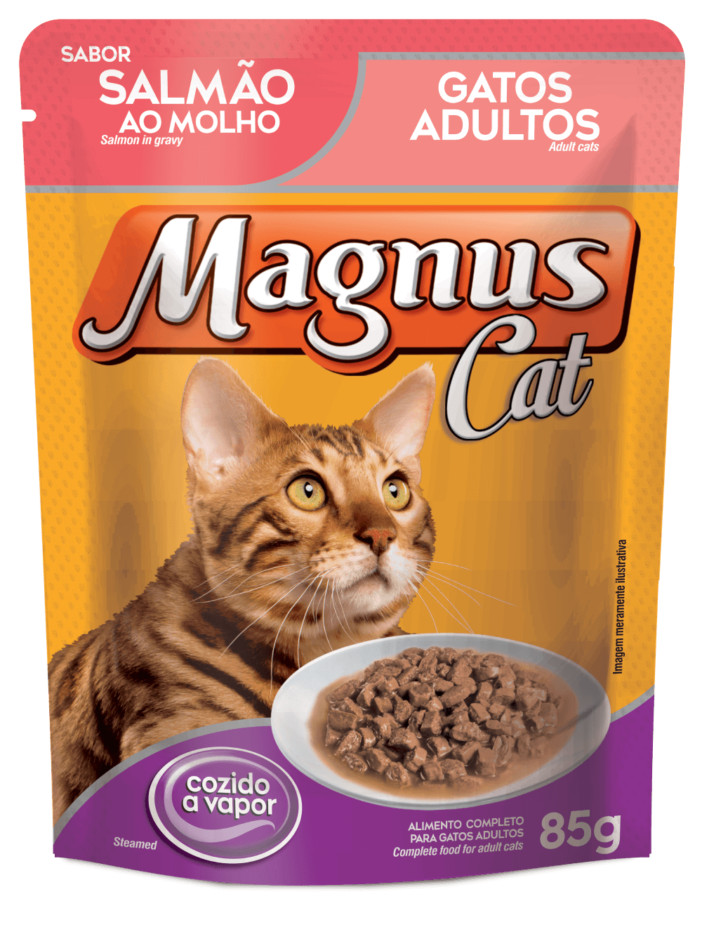 Magnus Sachet Adult Cats – Salmon in Gravy Flavor