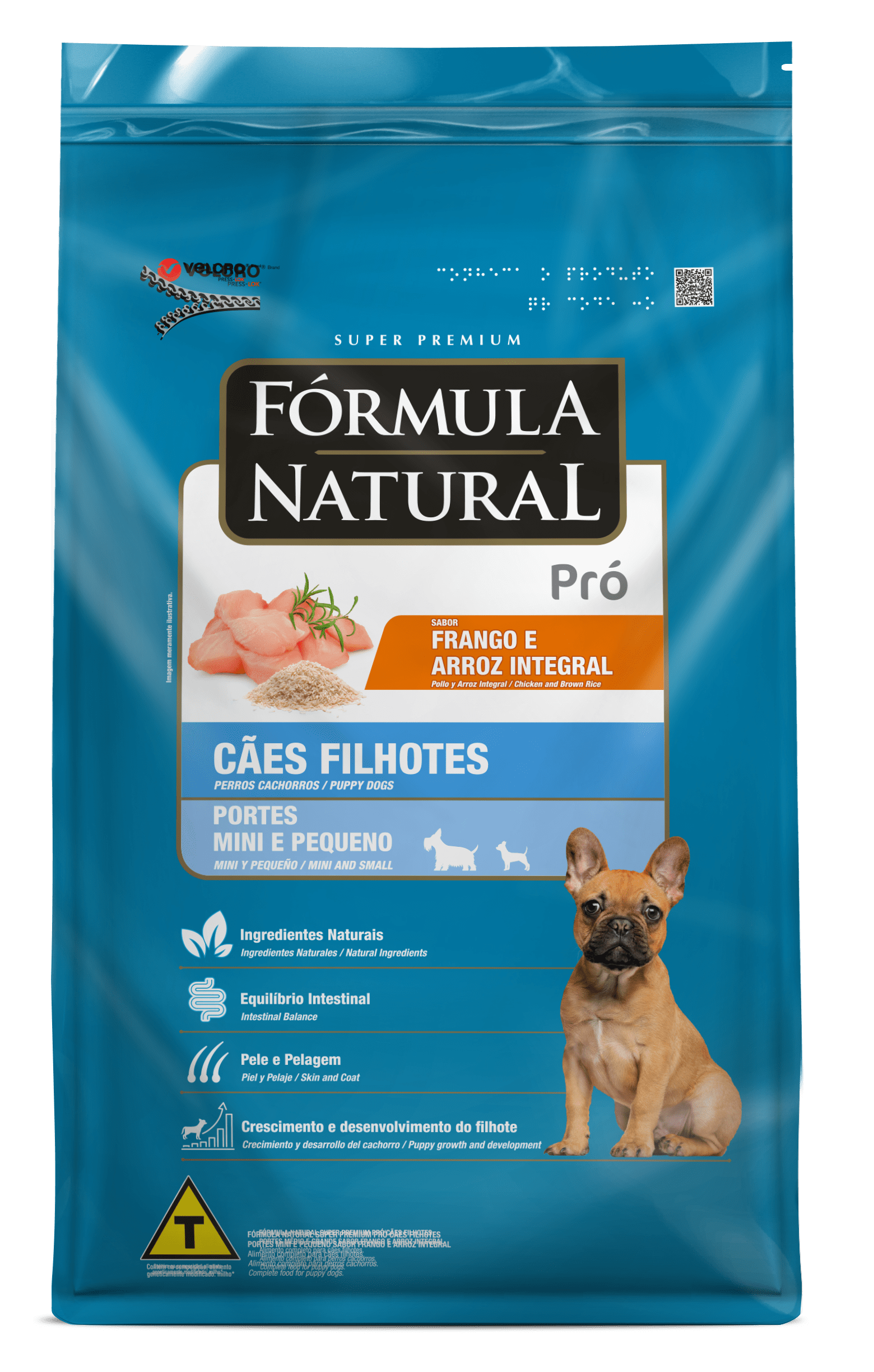 Fórmula Natural Pró Puppies Mini and Small Breeds – Chicken and Brown Rice flavor