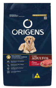 Origens Premium Especial Cães Adultos Sabor Carne e Cereais