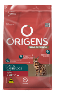 Origens Premium Especial Gatos Castrados Sabor Carne