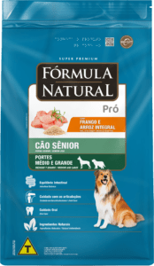 Fórmula Natural Super Premium Pró Cão Sênior Portes Médio e Grande Sabor Frango e Arroz Integral