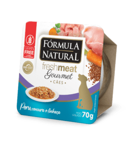 Fórmula Natural Fresh Meat Gourmet Cães Sabor Peru, Cenoura e Linhaça