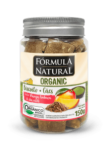 Fórmula Natural Organic Biscoito Cães Adultos Manga, Linhaça e Chá Verde