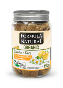 Fórmula Natural Organic Biscoito Cães Adultos Maracujá, Melissa e Camomila