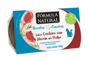 Fórmula Natural Receitas Caseiras Gatos Adultos Cordeiro com Alecrim ao Molho