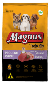 Magnus Premium Todo Dia Cães Adultos Pequeno Porte Sabor Carne e Frango