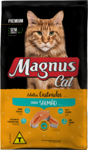 Magnus Cat Premium Gatos Adultos Castrados Salmão