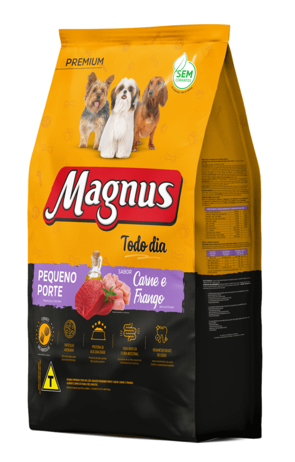 Magnus Premium Todo Dia Cães Adultos Pequeno Porte Sabor Carne e Frango - Image 3