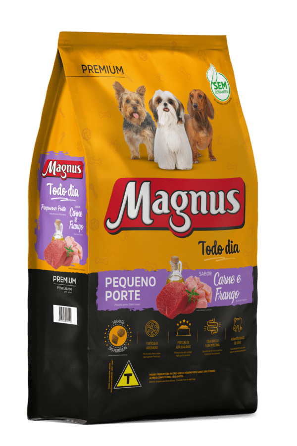 Magnus Premium Todo Dia Cães Adultos Pequeno Porte Sabor Carne e Frango - Image 2